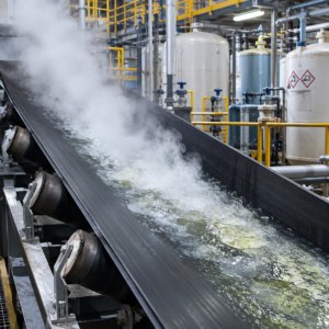 Chemical Resistant Conveyor Belt for Corrosive Material Handling