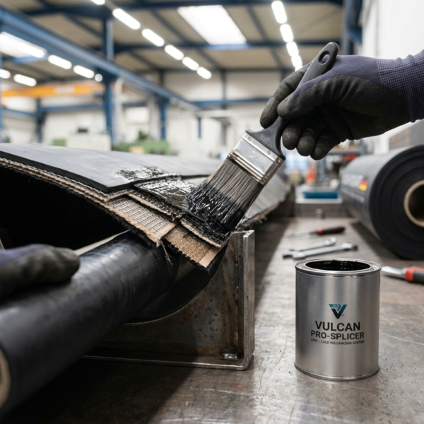 Cold vulcanizing solution for industrial conveyor belt repair and rubber bonding