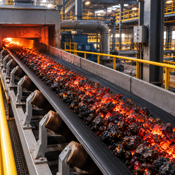 Fire Resistant Conveyor Belt for High-Risk Material Handling